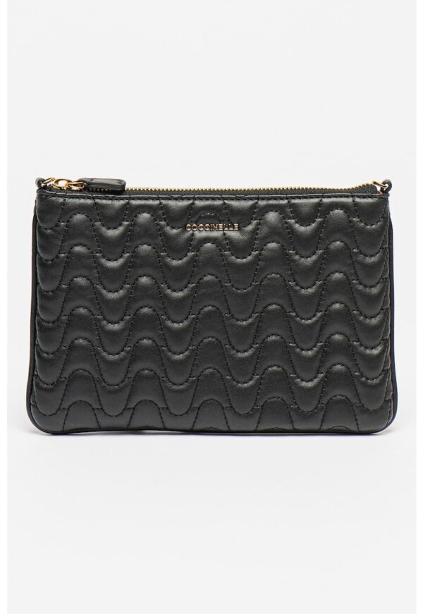 Geanta crossbody de piele cu aspect matlasat Matelassè