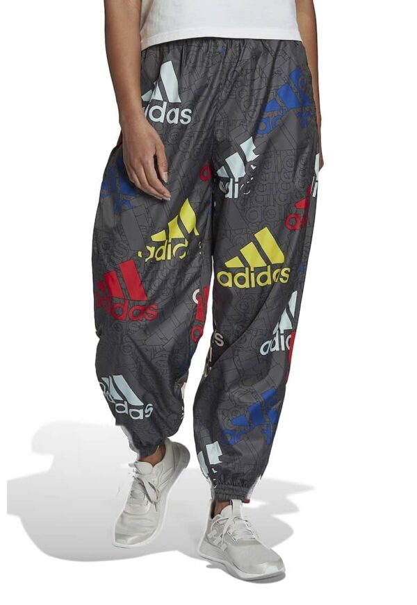 Pantaloni relaxed fit cu imprimeu logo
