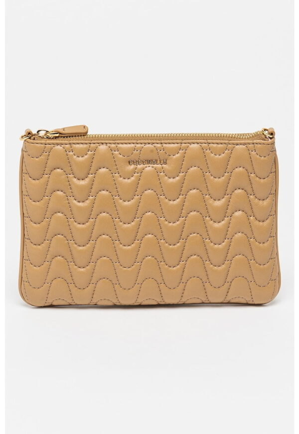 Geanta crossbody de piele cu aspect matlasat Matelassè