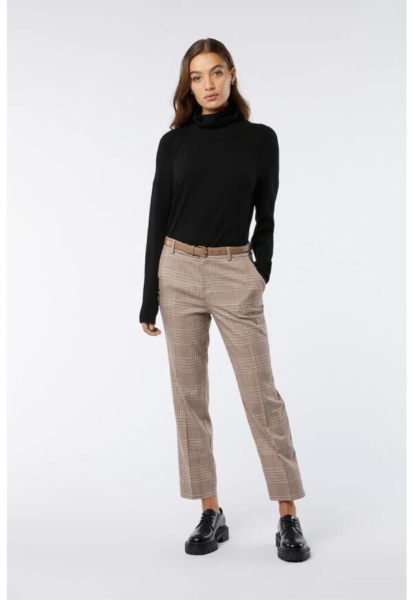 Pantaloni in carouri cu buzunare laterale