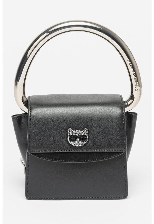 Geanta crossbody de piele Choupette