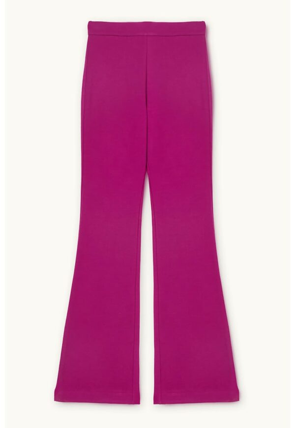 Pantaloni evazati cu talie elastica