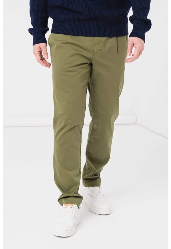 Pantaloni chino cu talie elastica