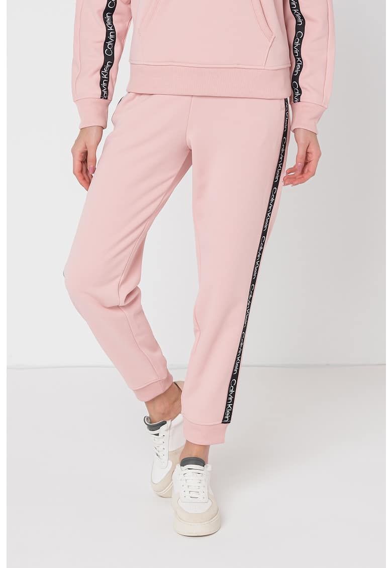 Pantaloni cu banda logo pentru fitness