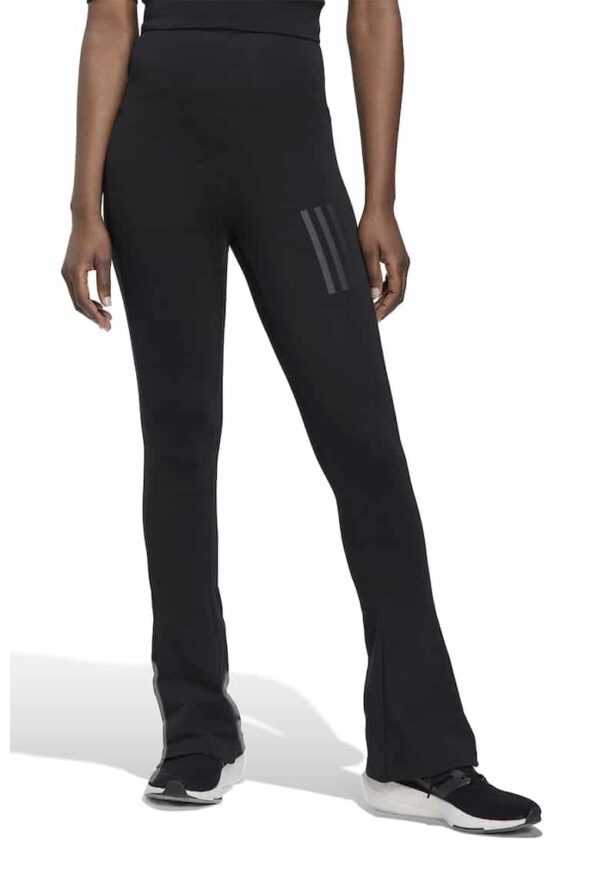 Pantaloni evazati cu talie inalta