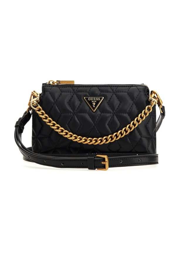 Geanta crossbody mica din piele ecologica cu aspect matlasat Elenia