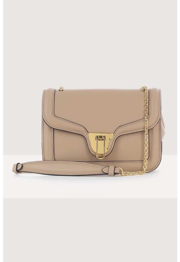 Geanta crossbody de piele cu bareta lant Marvin