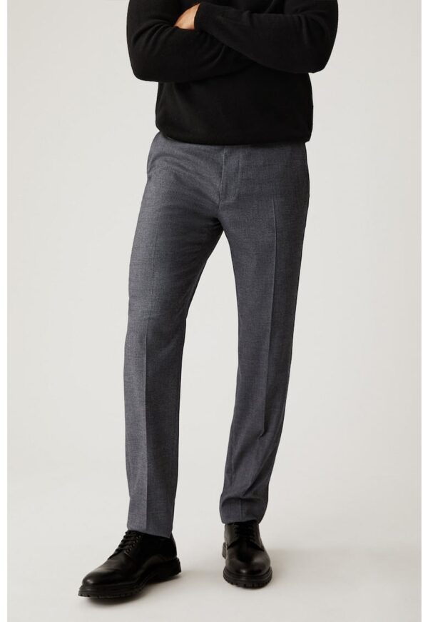 Pantaloni cu talie medie si buzunare oblice