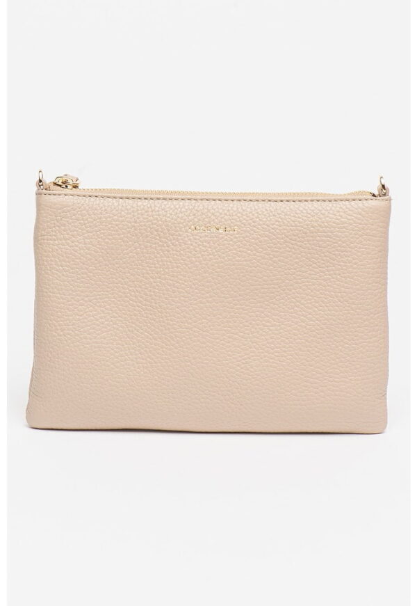 Geanta crossbody convertibila de piele cu aspect granulat Best