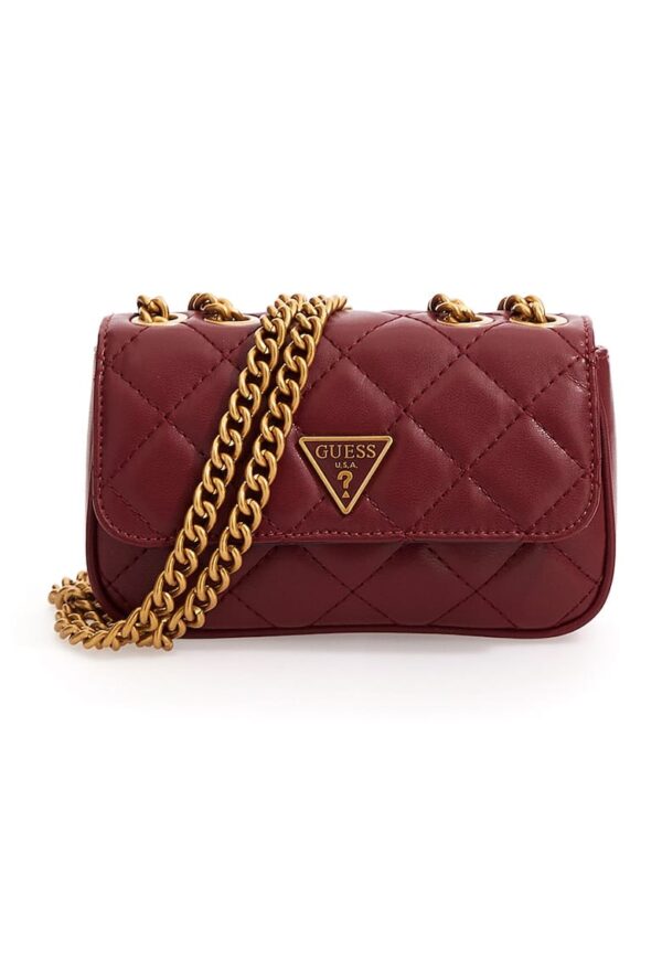 Geanta crossbody mica din piele ecologica cu aspect matlasat