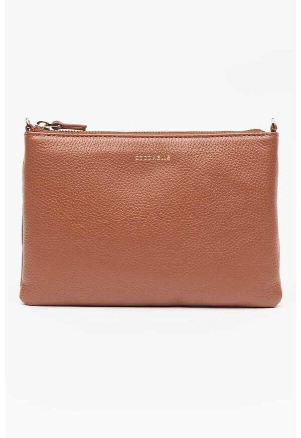 Geanta crossbody convertibila de piele cu aspect granulat Best