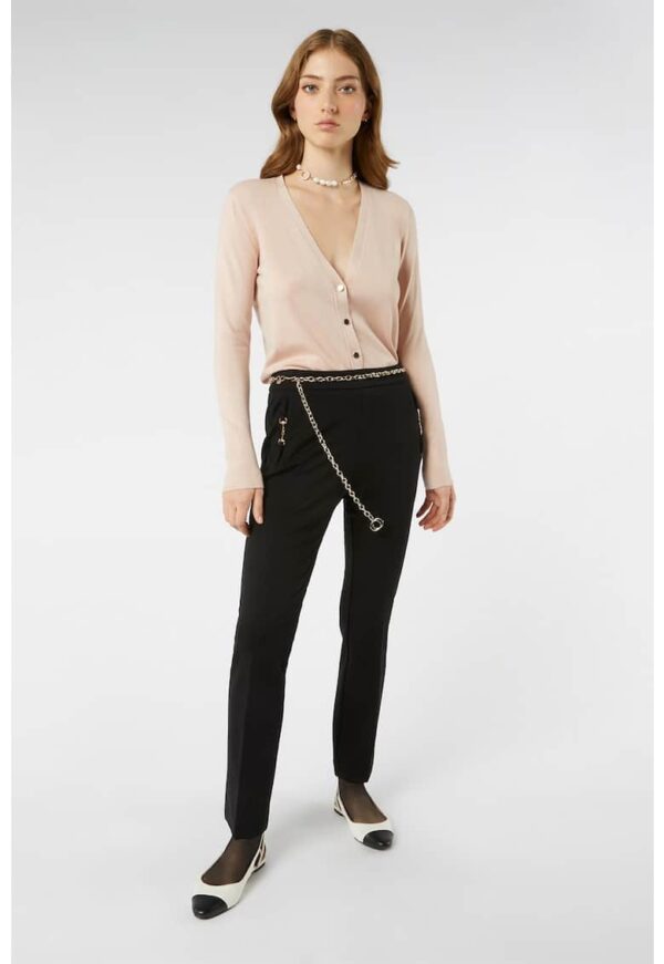 Pantaloni cu detalii metalice