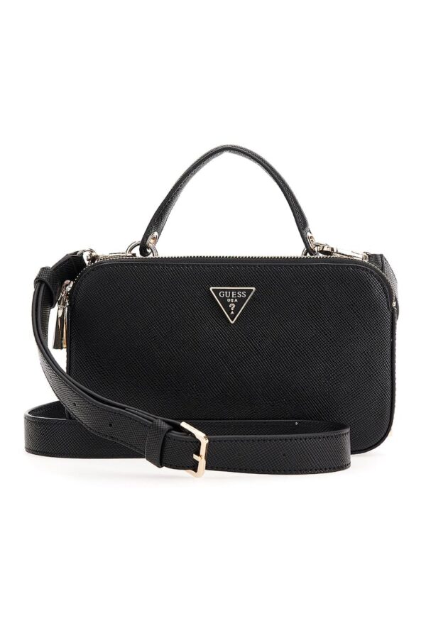 Geanta crossbody de piele saffiano sintetica cu portmoneu detasabil Alexie