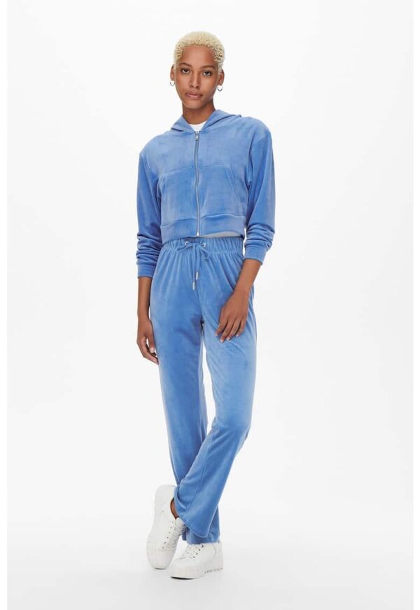 Pantaloni cu aspect catifelan si snur in talie Rebel