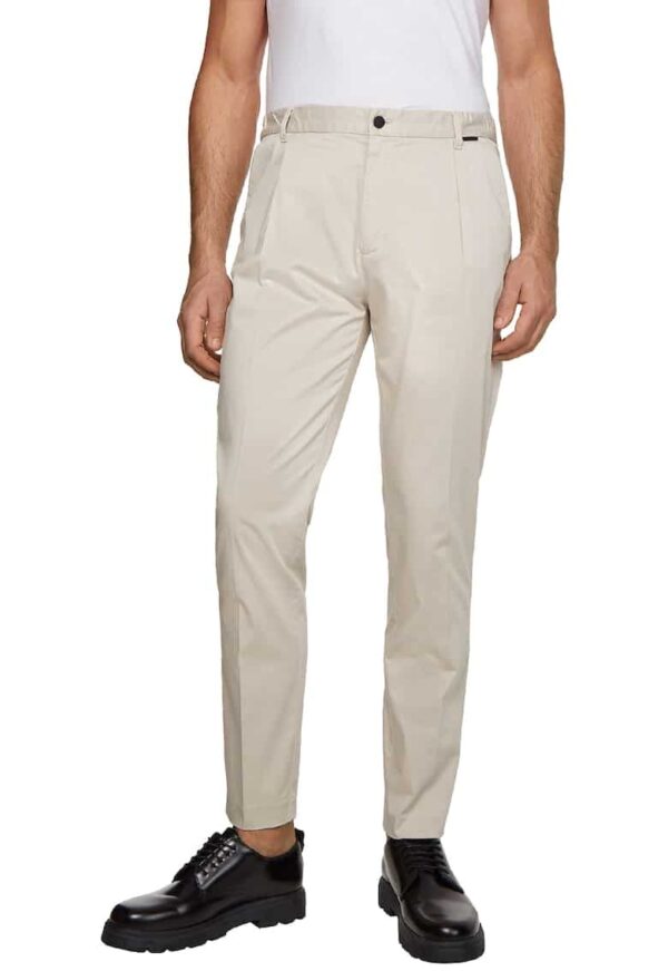 Pantaloni conici din amestec de bumbac