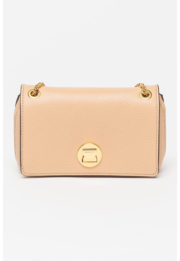 Geanta crossbody din piele ecologica cu bareta din lant Liya