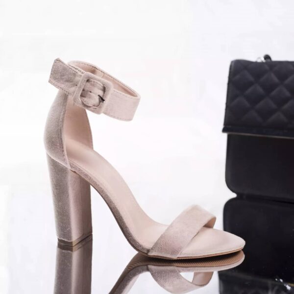 SANDALE CU TOC GORDY PIELE ECOLOGICA BEJ