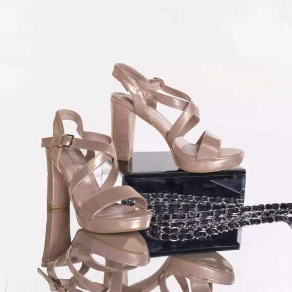 SANDALE CU TOC Raphaella PIELE ECOLOGICA BEJ