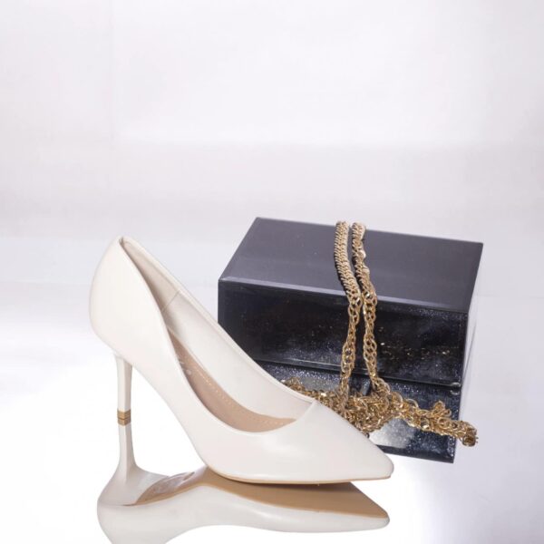 STILETTO Jackye PIELE ECOLOGICA ALB