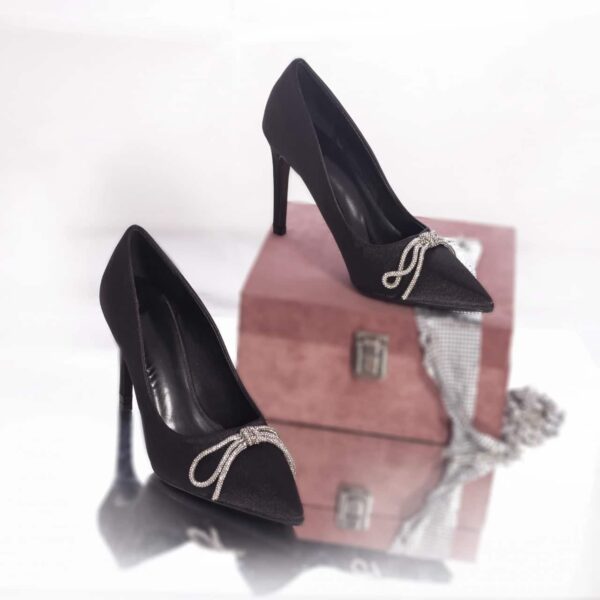 STILETTO Vyvy SATEN NEGRU