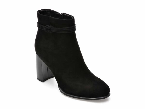 Botine EPICA negre, 71051, din piele intoarsa