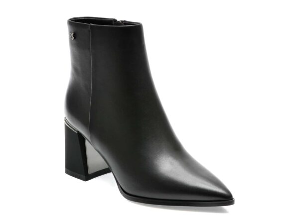Botine EPICA negre, A797BZ1, din piele naturala