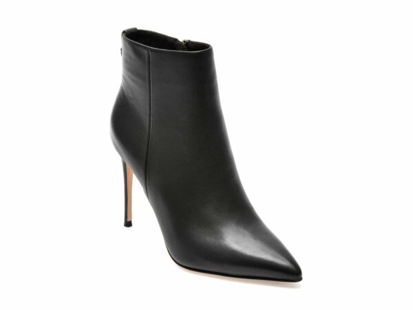 Botine EPICA negre, QV00016, din piele naturala