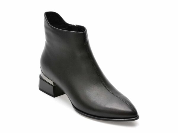 Botine EPICA negre, RA2123, din piele naturala