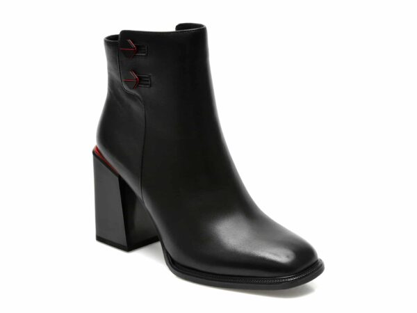 Botine FLAVIA PASSINI negre, 07A10019, din piele naturala