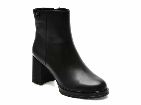 Botine FLAVIA PASSINI negre, 07A10129, din piele naturala