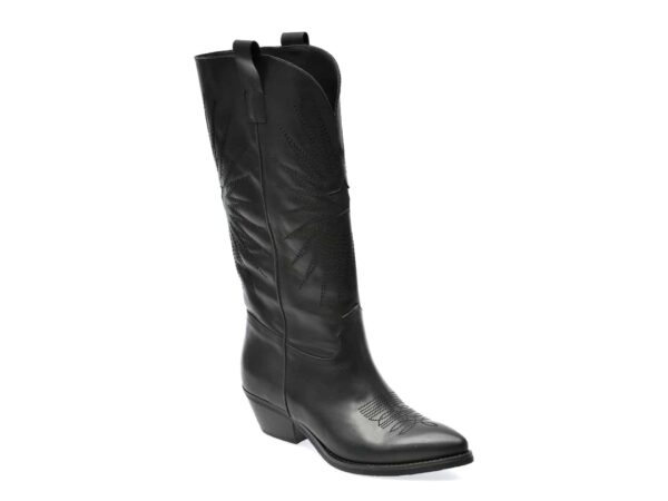 Ciocate EPICA negre, YVONNE, din piele naturala