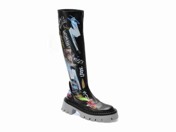 Cizme GRYXX negre, 291GM609, din piele naturala