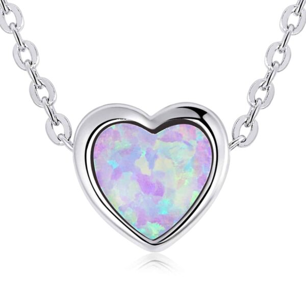 Colier din argint Lovely Pink Opal