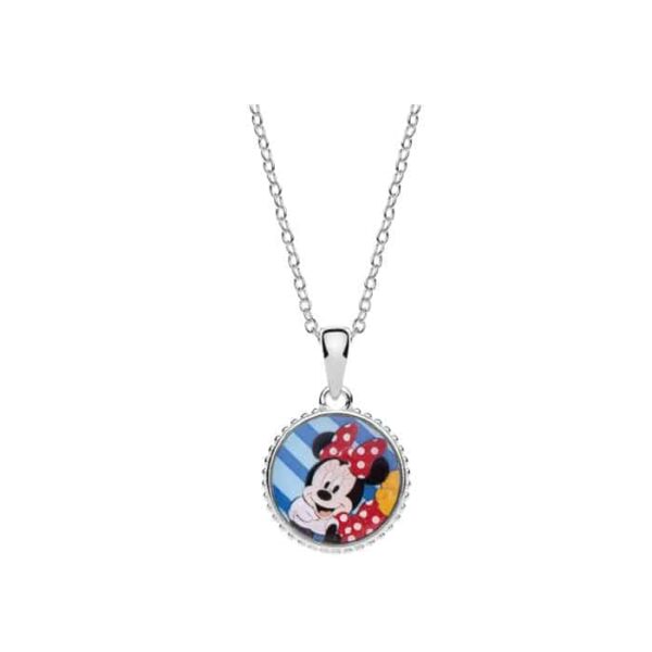 Colier Disney cu poza color Minnie Mouse – Argint 925