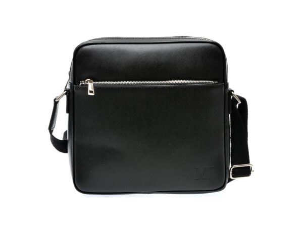 Geanta MARIO FERRETTI neagra, BB69, din piele naturala