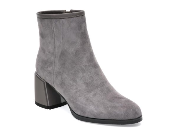 Ghete EPICA gri, 6559501, din piele intoarsa