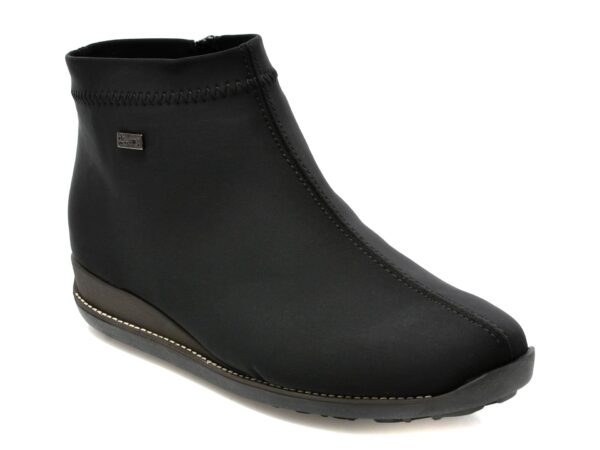 Ghete RIEKER negre, 98251, din material textil