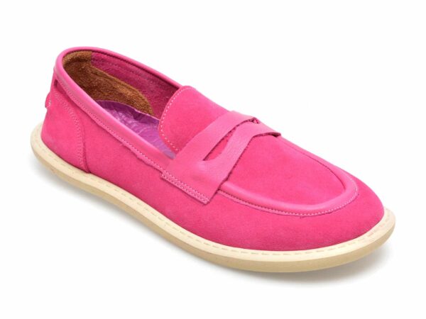 Mocasini GRYXX fucsia, 2110, din piele intoarsa