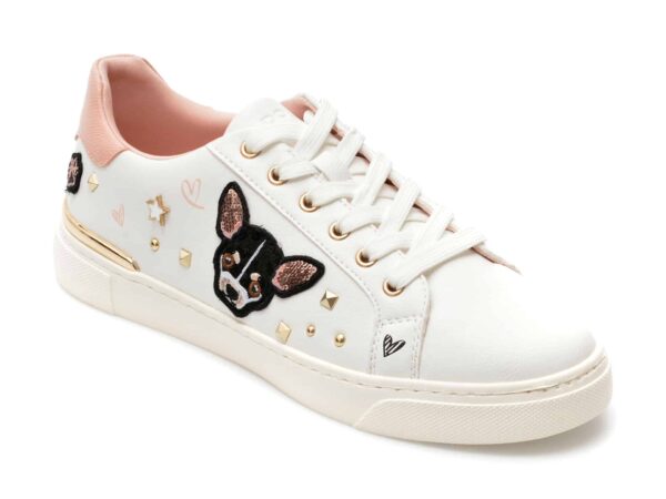 Pantofi ALDO albi, CHICOU100, din piele ecologica