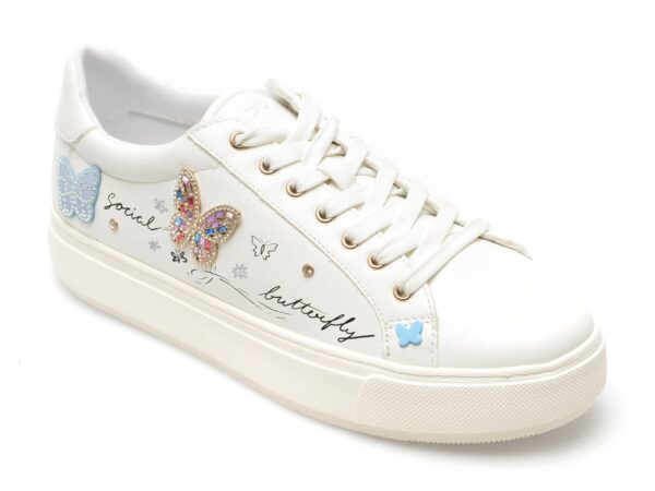 Pantofi ALDO albi, GWIRI100, din piele ecologica