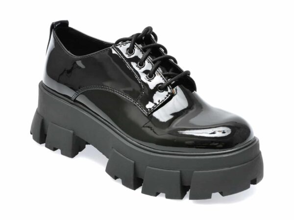 Pantofi ALDO negri, BIGBANG001, din piele ecologica lacuita