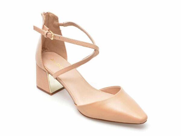 Pantofi ALDO nude, GRARWEN270, din piele naturala si piele ecologica