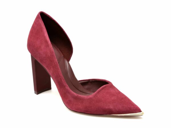 Pantofi ALDO visinii, KOILLA601, din piele intoarsa