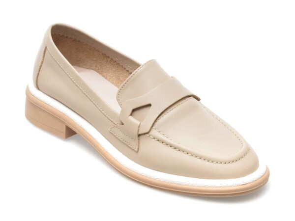 Pantofi EPICA bej, 208179, din piele naturala