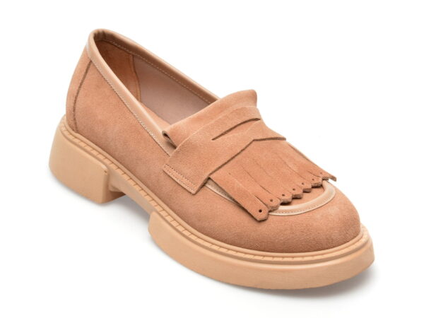 Pantofi EPICA maro, 116723, din piele intoarsa