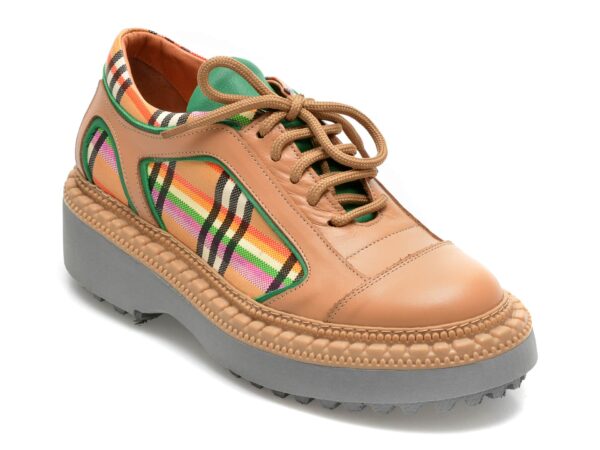 Pantofi EPICA maro, 291GM64, din piele naturala