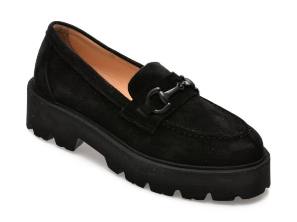 Pantofi EPICA negri, 2880827, din piele intoarsa