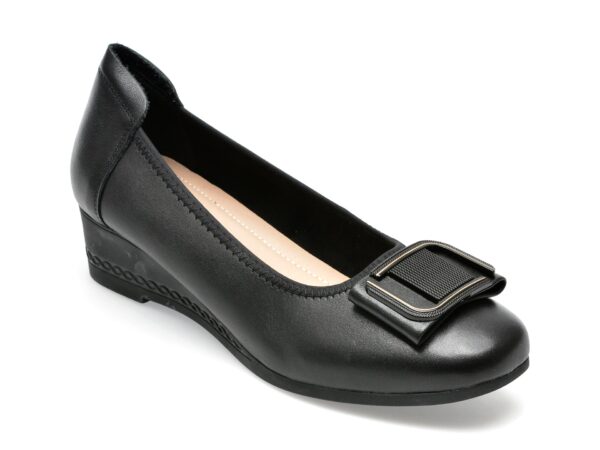 Pantofi EPICA negri, X420012, din piele naturala