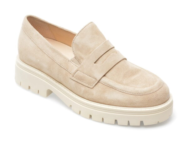 Pantofi GABOR bej, 22453, din piele intoarsa