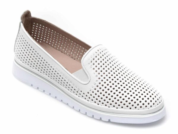 Pantofi GRYXX albi, 1460130, din piele naturala